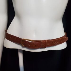 Vintage Pioneer Cowhide Hand Stained Belt